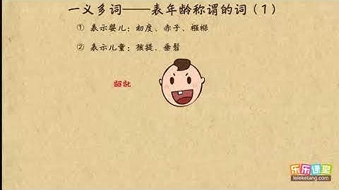111表年齡稱謂的詞（1） - 天天要聞