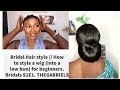 Bridal Hair styles // How to style a wig (into a low bun) for beginners. Bridals S1E1. THEGABRIELS