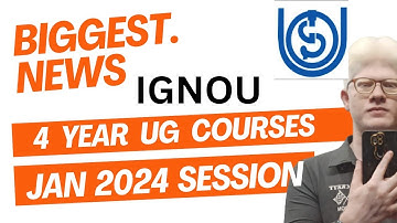 Big News IGNOU 4 Year UG Courses Latest Update | IGNOU NEP scheme 2024