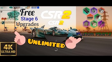 CSR 2 Fusion PARTS &Sixth Stage PARTS with FREE in Game Guardian;  UNLIMITED PARTS Explained at 4K