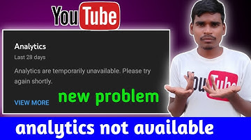 #shorts YouTube analytics temporarily not available | YouTube analytics not available |analytics |