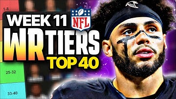 Week 11 Fantasy Football WR Rankings (Top 40)