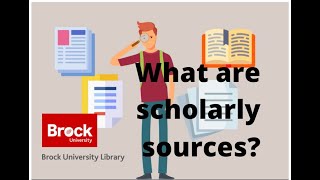 What are "scholarly" sources?