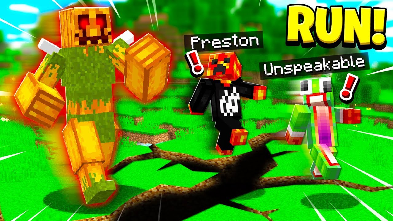 Minecraft Run From The Pumpkin King Escape - youtube videos unspeakable gaming roblox