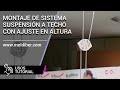 Vídeo: SISTEMA DE SUSPENSION Y AJUSTE DE ALTURA CON CABLE DE NYLON Vídeo: SISTEMA DE SUSPENSION Y AJUSTE DE ALTURA CON CABLE DE NYLON
