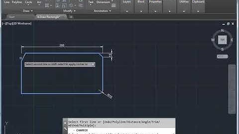 30. Altering Objects - Fillet AND Chamfer Using AutoCAD 2019