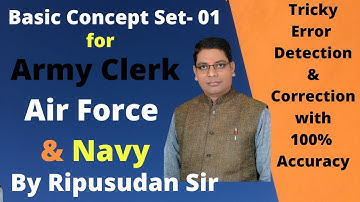 Common Errors Set 01 | Army Clerk | Air Force | Navy |Tricky Error Detection | Spotting Errors