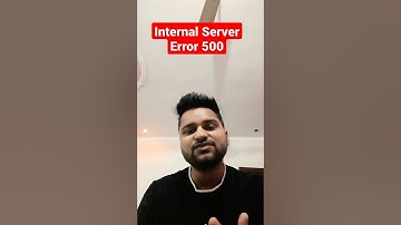 Fix Internal Server Error 500 | सर्वर त्रुटि 500 | Seo Tutorial | Lets Learn Fast