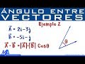 Angulo entre dos vectores | Ejemplo 2