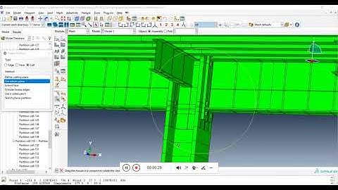 Abaqus - Composite Extended End-Plate Connections - Partition - Missing partition - Part 1 a