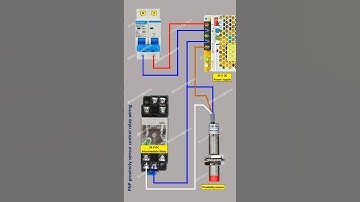 NPN Proximity Sensor Control Relay Wiring Diagram Explained #shorts