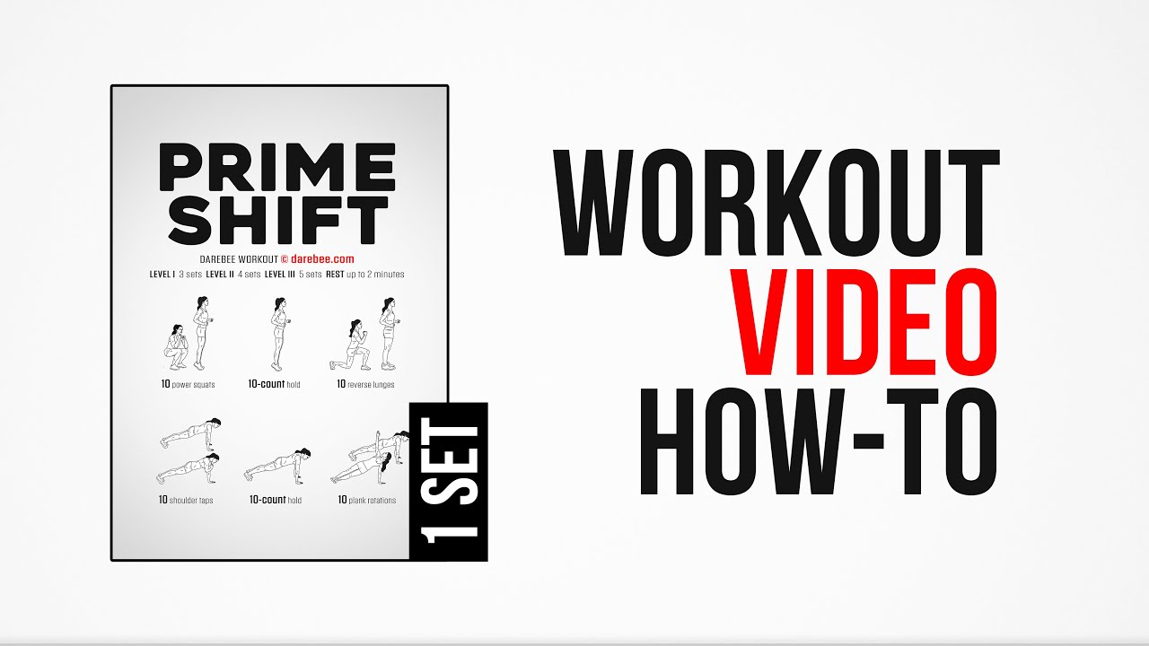 Prime Shift Workout [ How-To ] [ One Set ] by #DAREBEE - YouTube