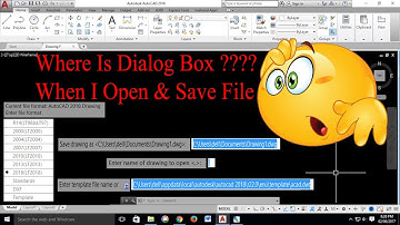File Save,Open,Save As,New Dialog Box Missing In AutoCAD - Filedia Command - Tips & Tricks