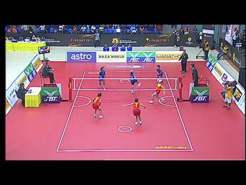 Daranee and Wanwisa combine for Thailand at the ISTAF World Cup 2011 in Kuala Lumpur