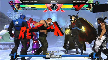 UMvC3 Hitbox Buttons vs LXG Miniboss - The RunBack 1-16-14