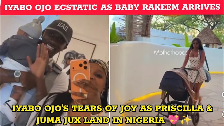 Iyabo Ojo Over The Moon 🌙 — Priscilla, Juma Jux & Baby Rakeem Touch Down Nigeria To Meet Grandma 💖🔥