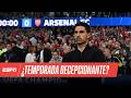 ARSENAL de la GLORIA al FRACASO | podría quedarse sin TÍTULOS en la TEMPORADA | Champions League |