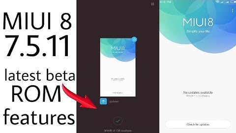 Miui latest update 7.5.11 Beta Rom | Bug fixed |