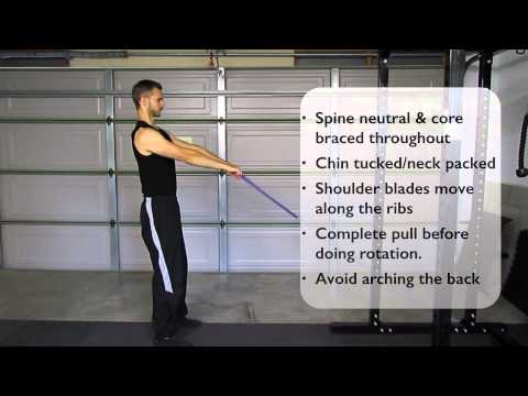 Band Resisted Facepull with External Rotation