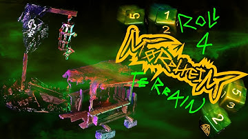 Roll 4 Mordheim Terrain - Warhammer Fantasy - Scratch Build Scatter Terrain