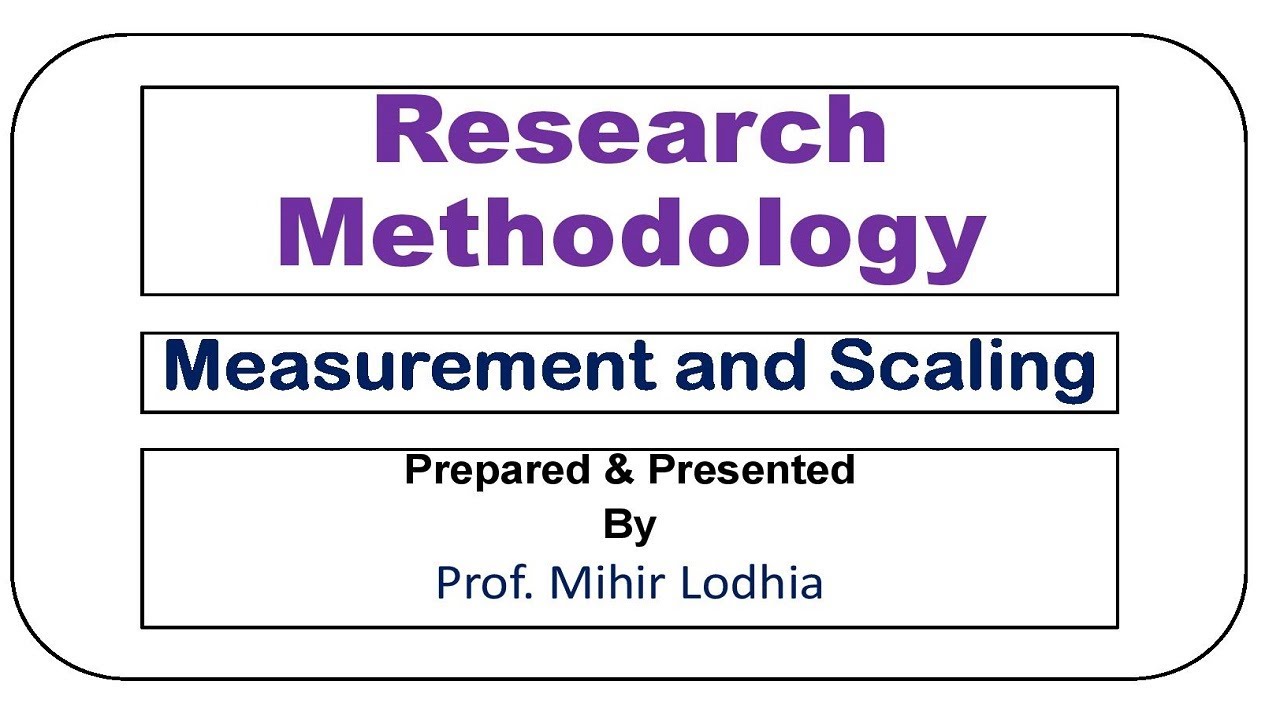 measurement in research methodology