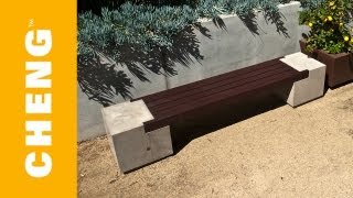 Make A Concrete And Wood Bench With Cheng Outdoor Concrete Mix And 2x4's