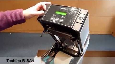 Toshiba TEC B-SA4 Ribbon loading