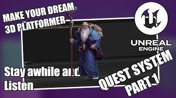 3D Platformer Tutorial in UE5 - Episode 16 - Quest System Part 1