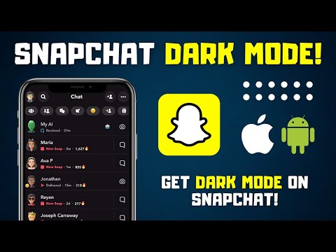 How To Get Dark Mode On Snapchat! | Ios And Android