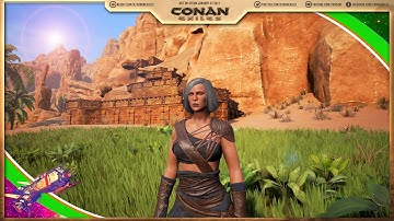 New Conan Exiles - Cliff Side Base Build - ( Conan Exiles Gameplay )