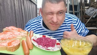 мукбанг/обжор/похмельный завтрак Доширак/mukbang/devoured/