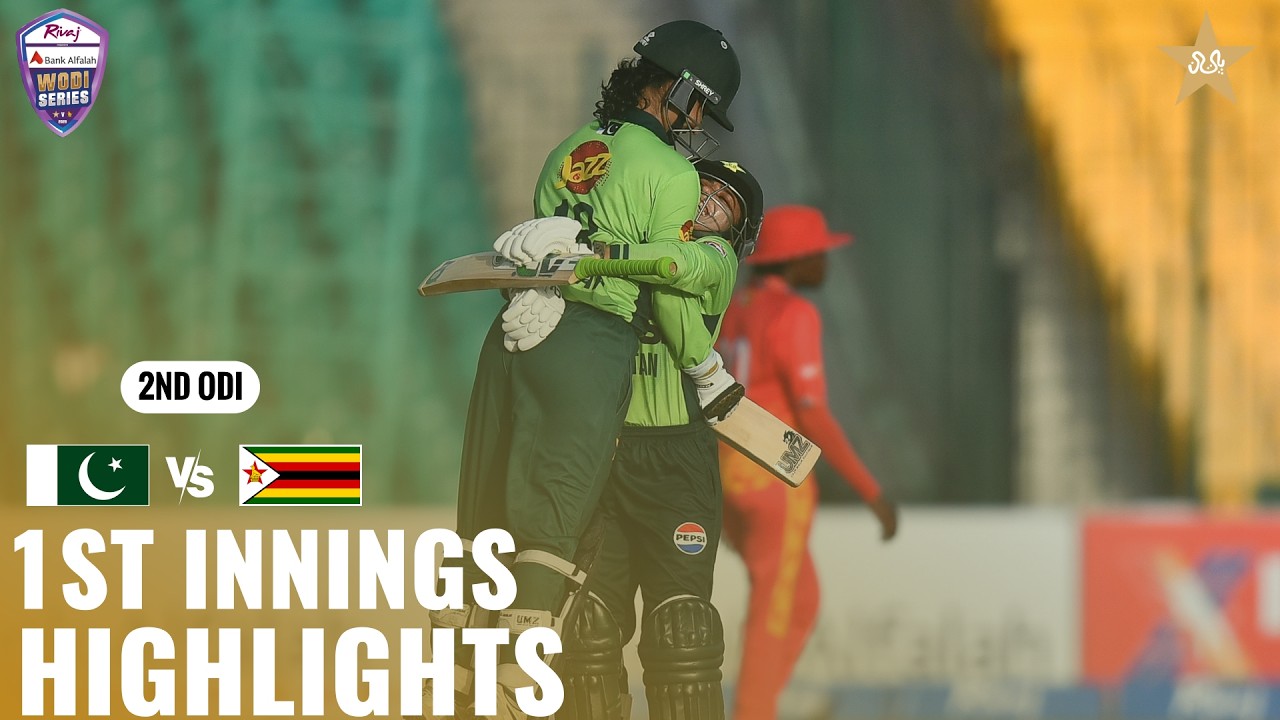 1st Innings Highlights | Pakistan Women vs Zimbabwe Women | Match 02 | ODI Series 2026 | M9H1K