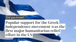 Did you know: Popular support for the Greek Independence movement was unprecedented