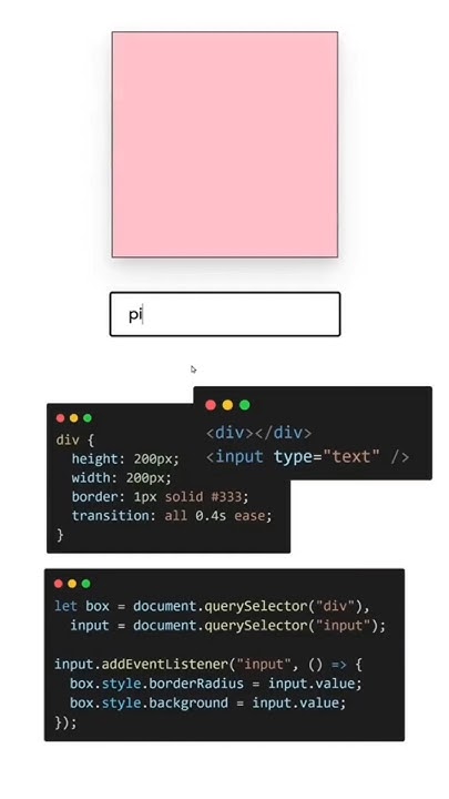 How to create border radius & background color change in JavaScript # ...