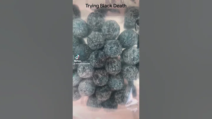 Black death sour candy💀#blackdeath #candy #sour #sourcandy #tiktok #tiktokshop