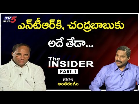 Kodela Siva Prasada Rao Last Interview With TV5 The Insider Part 1 TV5 News