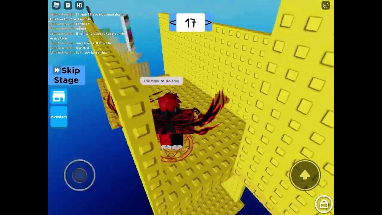 Playing a wall hop game and also beating every stages YouTube