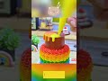 Mini Rainbow Candy Cake ✨ #minicake #tinycake #shortsvideo #miniature #mini #shorts #tinyfood