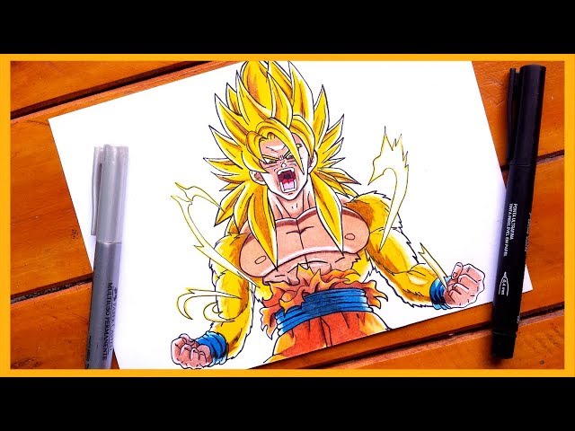 Goku Super Sayajin 4 - Desenho de vamos_jogar - Gartic