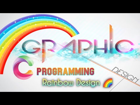 Creating a Rainbow using Graphics Programming in C | #c_programming #c_language #teach_techno