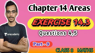 Exercise 14.3 Question 4,5 || Area Of Irregular Polygons || wow maths class 8 solutions