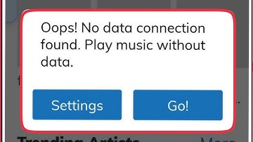 How To Fix Hungama Oops! No data connection found Play music without data problem solve