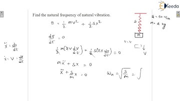 Practice Question 2: Energy Methods | Vibration | GATE Theory of Machines and Vibrations