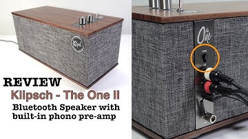 Klipsch The One II REVIEW - Compact bluetooth speaker with a built-in phono pre-amp