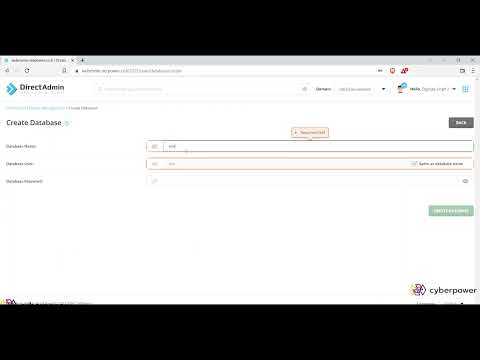 How to Create Database in DirectAdmin - Voxfor