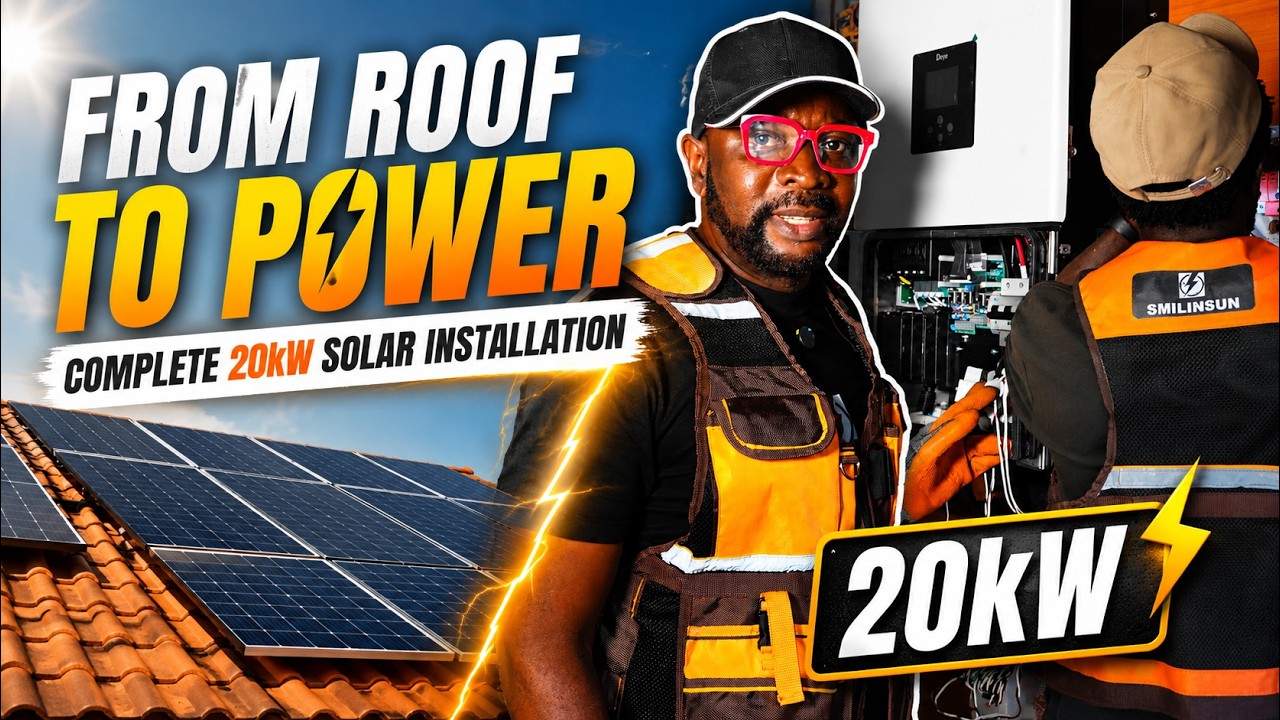 From Roof to Power ⚡ Complete 20kW Solar Installation”