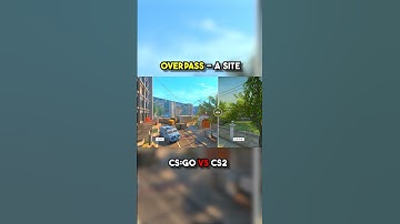 Overpass | CS:GO vs CS2 | A Site #csgo #cs2 #shorts