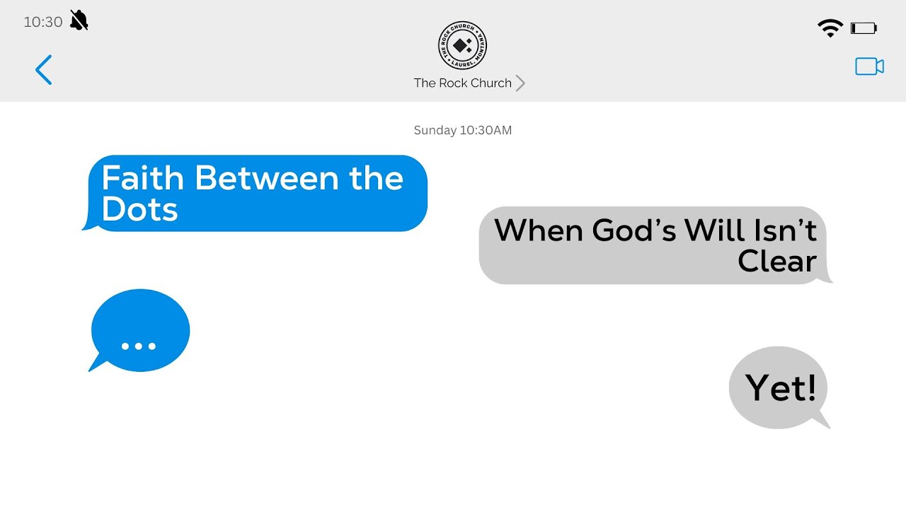 Faith Between the Dots  Part 5 -The Conscience Question