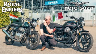 Royal Enfield VS Moto Guzzi | Battle Of The Modern Classics, Continental GT 650 & V7 Stone SE