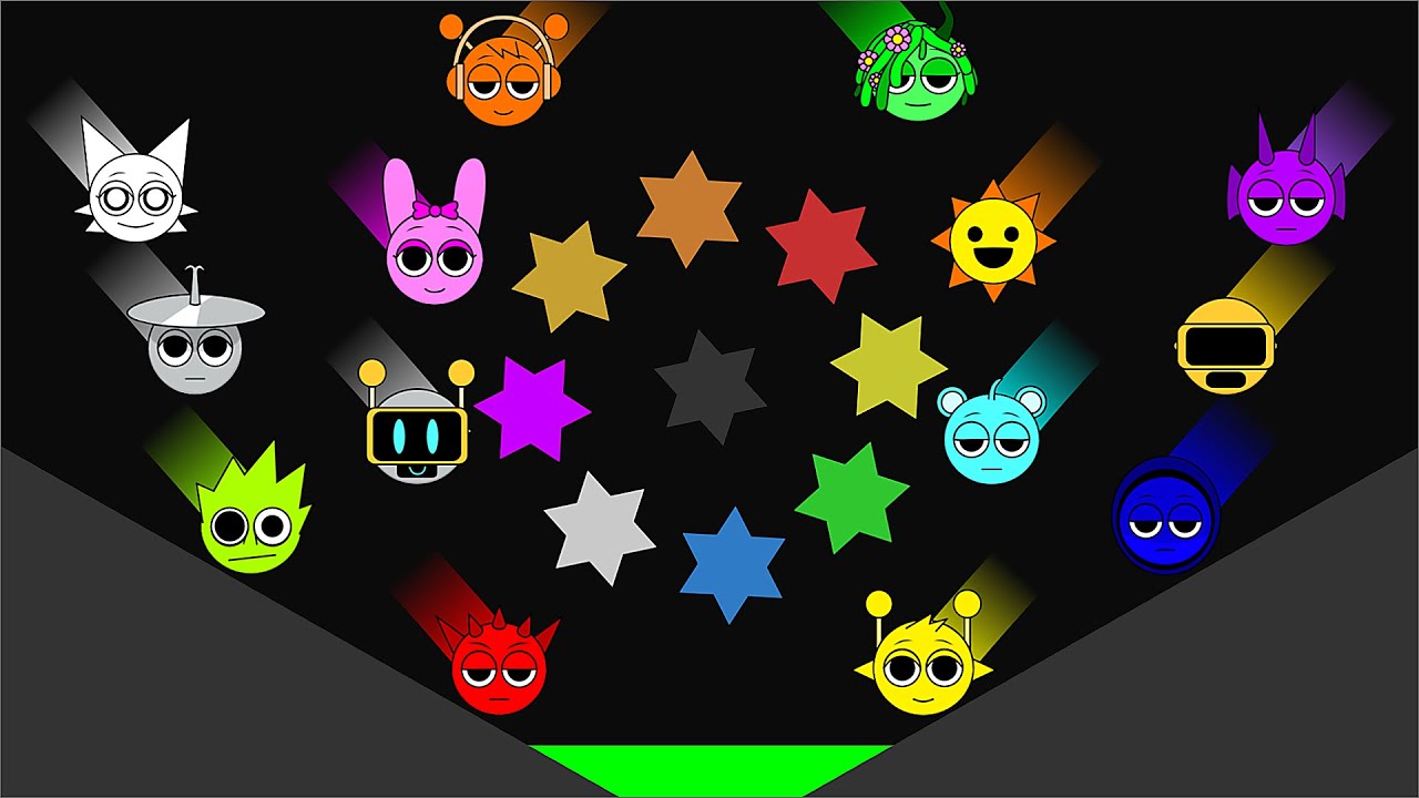 ALL 21 Sprunki Characters Marble Race